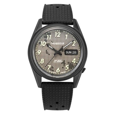 Praesidus REC SPEC Automatik Stahl Schwarz Datum Silikon Saphir Herrenuhr