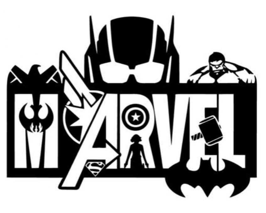 Adesivo Auto Marvel Avengers 20x15cm
