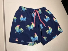 Chubbies Shorts Men's Small Swim Trunks Rooster Chicken Beach 5” Inseam Lined