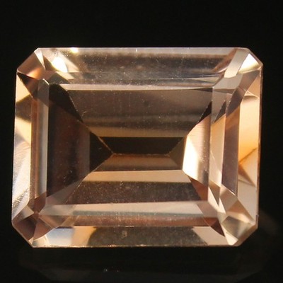 Natural Certified Ceylon Peach Sunrise Sapphire 11x13 MM Emerald Loose Gemstone