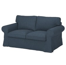 IKEA Ektorp Cover 2-Seat Sofa Kilanda Dark Blue NEW