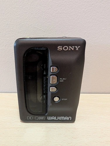 Sony Walkman WM-DD9 Portable Cassette Player Black For Parts or Repair