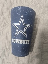 Sili Blue Dallas Cowboys Fanatics NFL 16 oz Silicone Unbreakable Pint Glass New