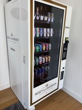 Glass Front Champagne Soda Beverage Vending Machine Neiman Marcus Moet & Chandon
