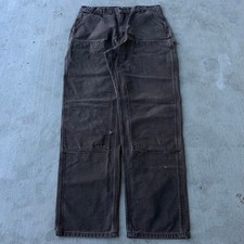 Vintage Y2K Carhartt DKB brown double knee work wear carpenter pants