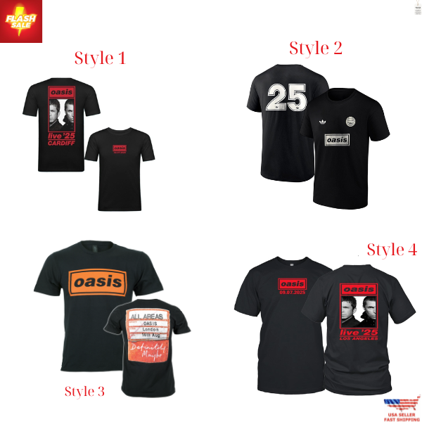 New Collection Oasis Live '25 World Tour Tee Merch Concert Gift by