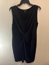 Forever 21+ Plus Size 2X Black Dress Sleeveless Front Knot