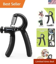 Portable Grip Strengthener with Stainless Steel Spring - Build Powerful Hands