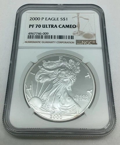 2000 P American Silver Eagle NGC PF 70 Ultra Cameo