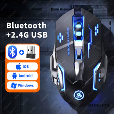 Bluetooth Mouse Gaming Computer Rechargeable Wireless Mouse USB Mechanical E-Spo