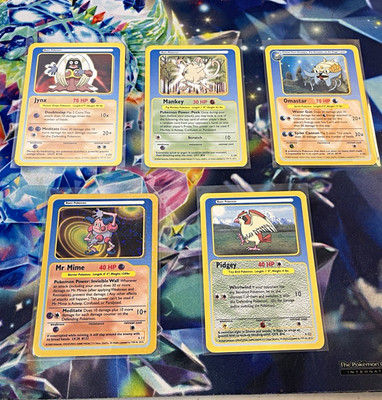 Pokemon Funskool 2004 Indian version TCG Base Set Unlimited 5-Card Lot