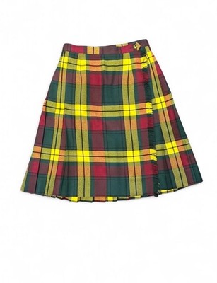 Vintage Highland Queen Plaid Wool Skirt