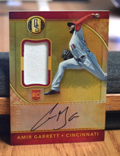 2017 Panini Gold Standard Jersey Autographs #44 Amir Garrett 109/199 RC Reds