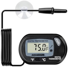 Digital Aquarium Thermometer with Large LCD Display Fish Tank 1 Pack