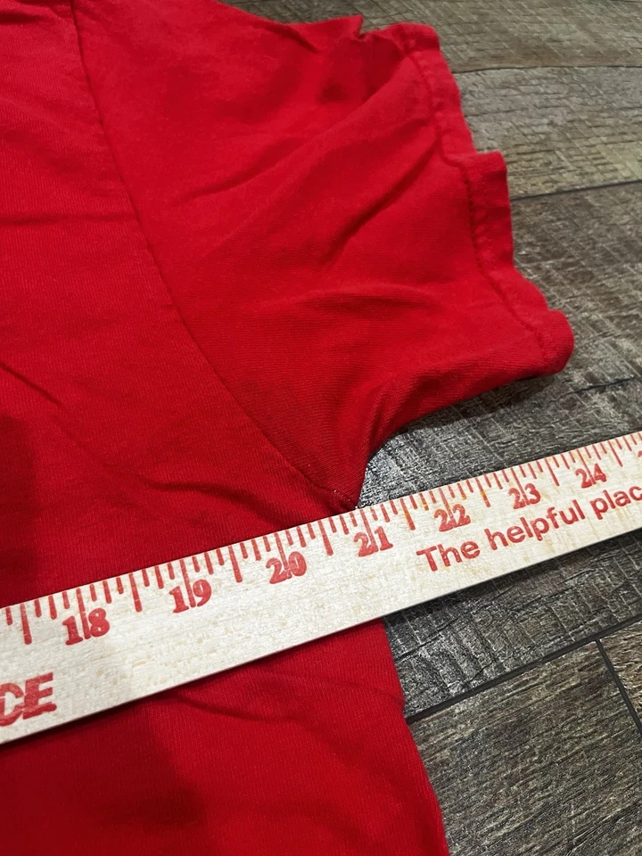 Camiseta De Colección Y2k Hawaii Tribal Floral Gráfico Metálico Roja Grande Foto 4 de 4