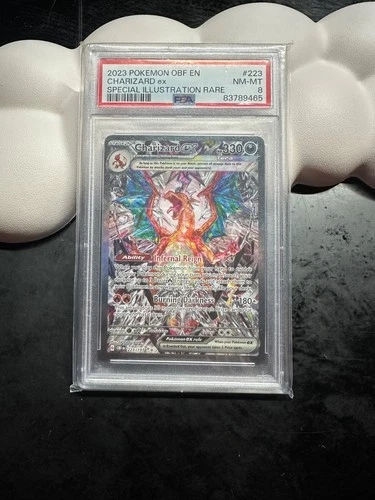 POKEMON EN-OBSIDIAN FLAMES SPECIAL ILLUSTRATION RARE CHARIZARD EX PSA 8