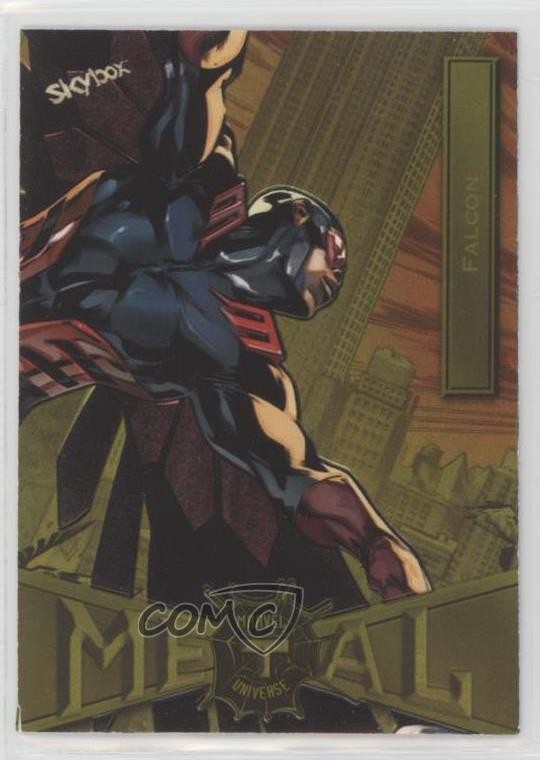 2022 Upper Deck Marvel Metal Universe Spider-Man Yellow Light FX Falcon #26 ng3