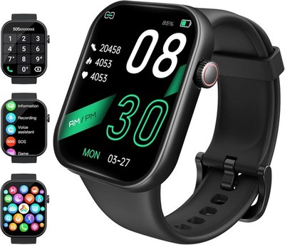 Smart Watches Women Men with Bluetooth Call, 2.01'' HD Fitness Tracker Smartwatch