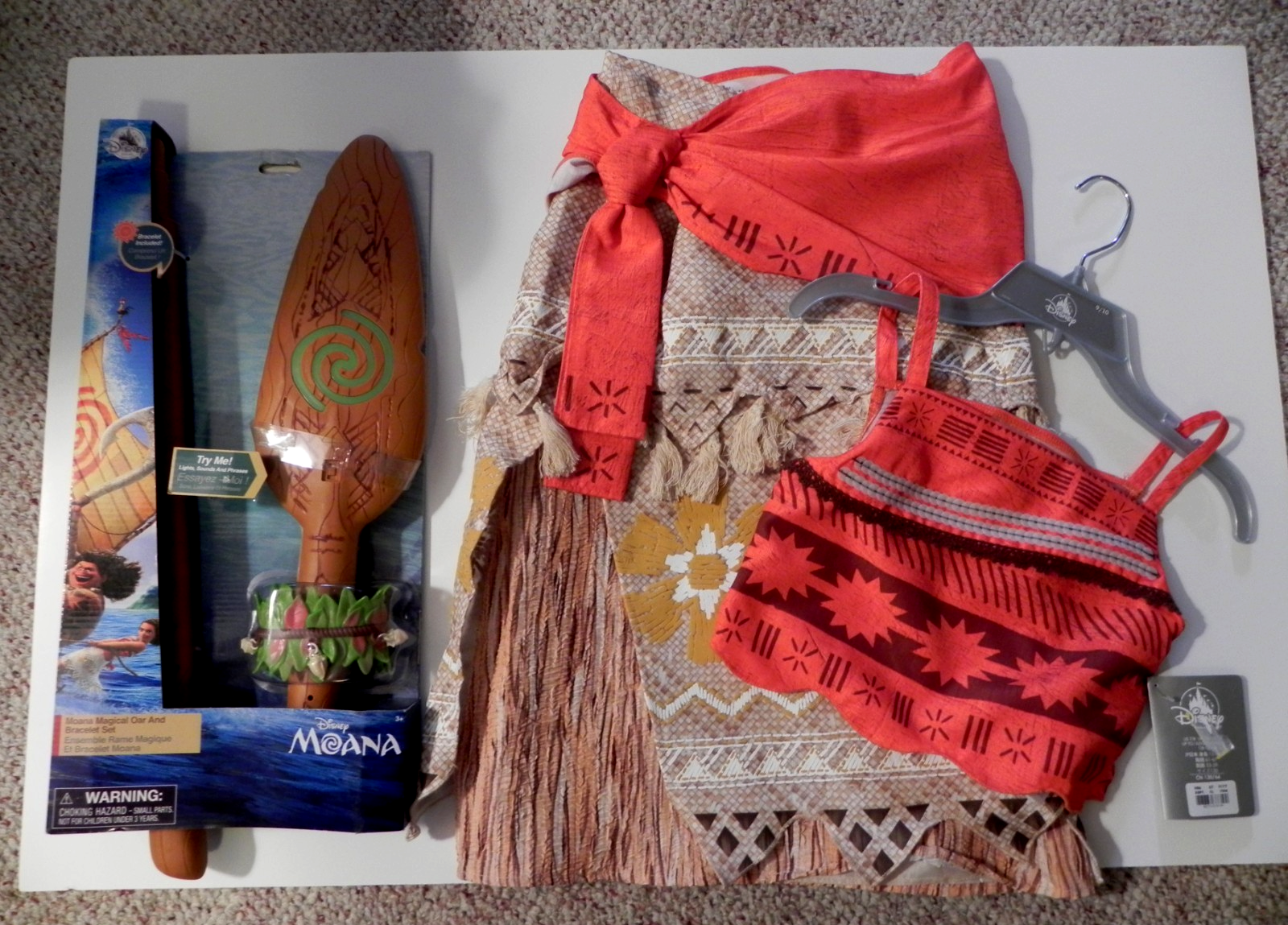 Disney Plus Simble Disney Moana Costume amd Magical OAR and Bracelet Set NWT | eBay