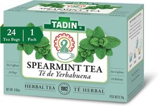 Spearmint Tea, Herbal Tea, Caffeine Free, 24 Tea Bags Per Box, Pack of 1