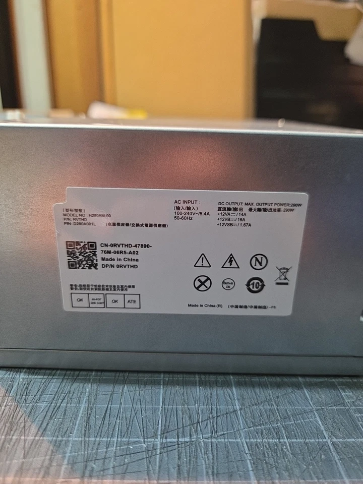 AC290AM-00 290W Netzteil für Dell OptiPlex 3020 7020 9020MT Pre T1700 0N0KPM - Bild 3 von 4