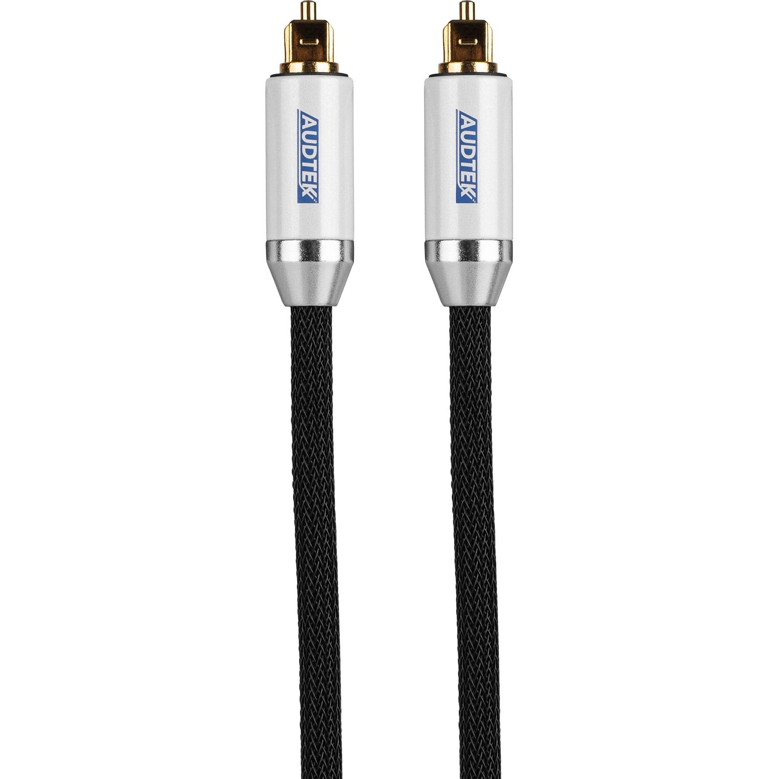 Audtek ODMC-50 50 ft. Premium Toslink Digital Optical Cable with Braided Nylon J