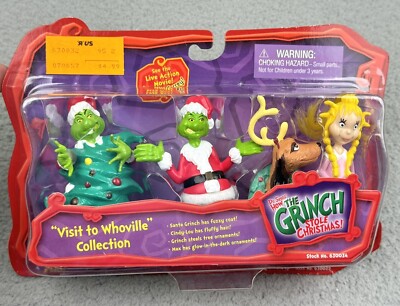 Dr Seuss How The Grinch Stole Christmas Visit to Whoville Figures