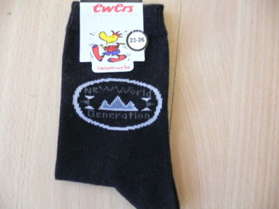 EWERS JUNGEN SOCKEN  schwarz 1 x Gr.23-26,27-30
