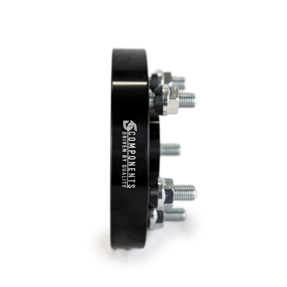 15mm Black Bolt-on Wheel Spacers For Jaguar S-Type X-Type XF XJ XK - 5x108 PCD, 63.4mm Bore