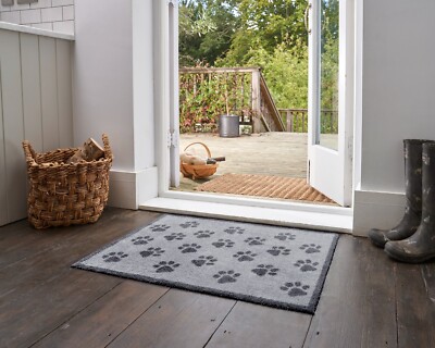 Fußmatte KLEEN-TEX  Turtle Mat Design Paws grey in 2 Größen