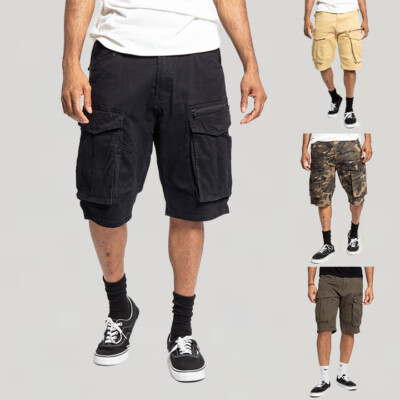 Victorious Men's Casual Big Pocket Utility Comfortable Cargo Shorts DS2056