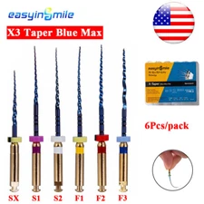 Easyinsmile E X3 Taper Blue Max Files ndodontic NITI Rotary Dental Use 6pcs 25MM