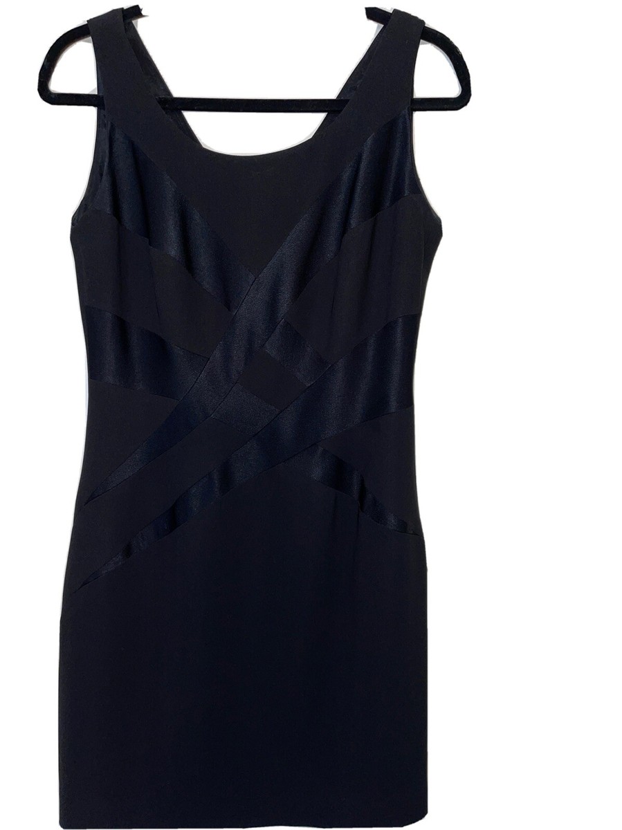 size 10 black cocktail dress Nicoletta NC1058 Tea Length Sequinned Cocktail Dress