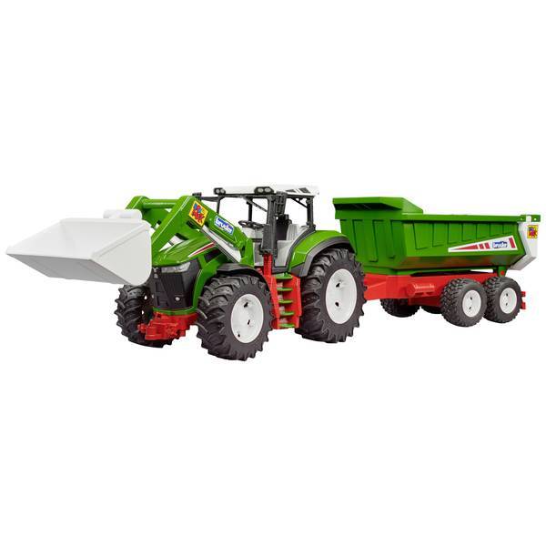 bruder 3452  Trattore ROADMAX con caricatore frontale e rimorchio ribaltabile Mo