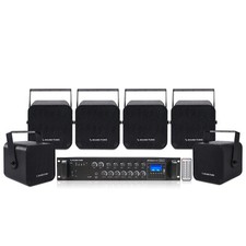 Sound Town 6-Zone 70V/100V Amp and 6 Wall-Mount 5  Installation STCA360-105TB 