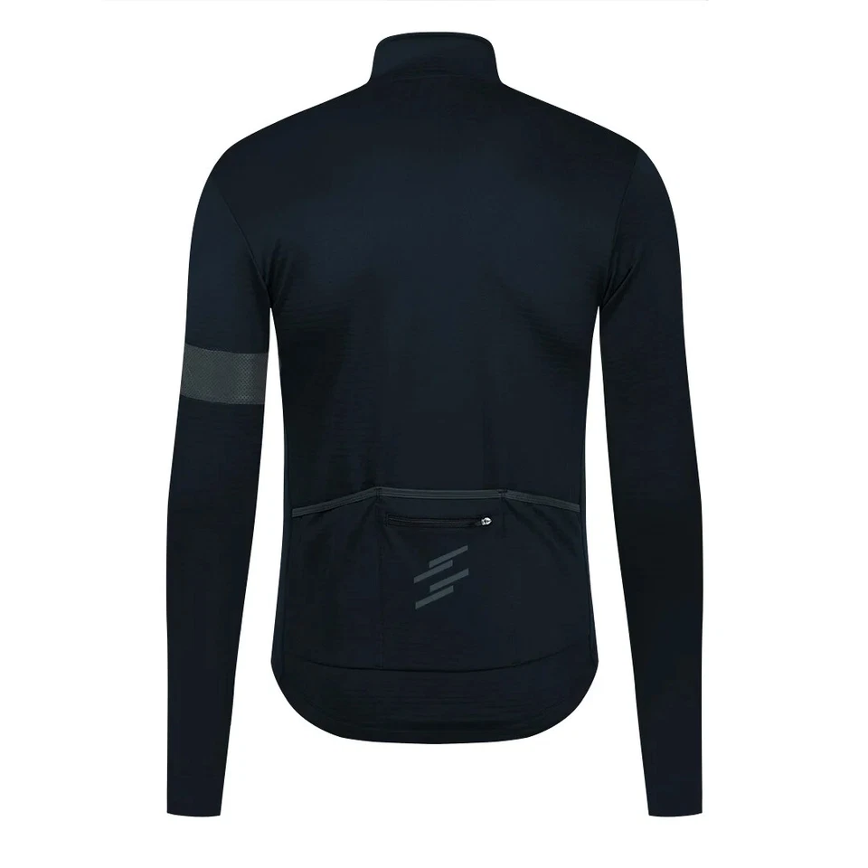 Winter Cycling Jacket Outdoor Warm Fleece Coat Jersey Weatherproof Windbreaker - Image 3 of 4