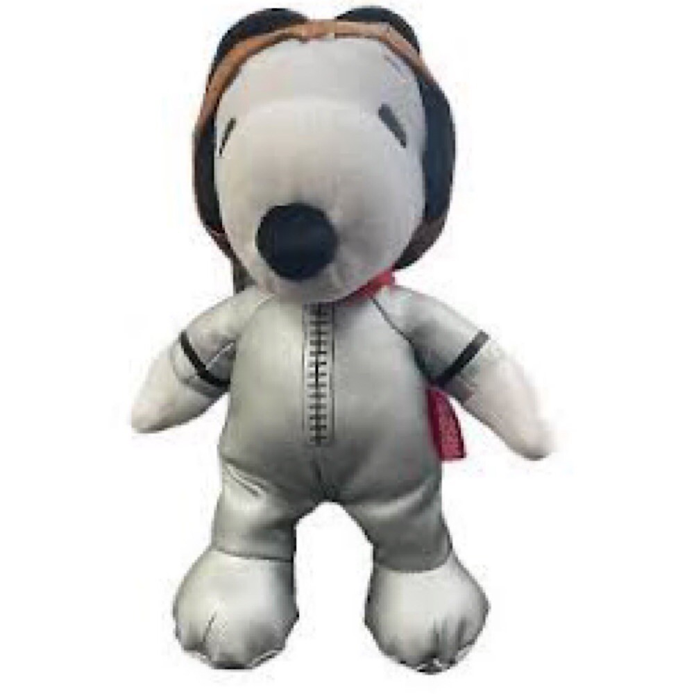 2016 Peanuts Plush SNOOPY Doll Silver Space Suit Astronaut 8” Soft
