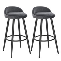 Barhocker 2Er Set Barstuhl Tresenhocker Bistrohocker Designer Hocker Bh296Dgr-2