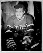 1943 BILL DURNAN NHL HOCKEY ROOKIE GOALIE PHOTO TYPE 1 MONTREAL CANADIENS AHL