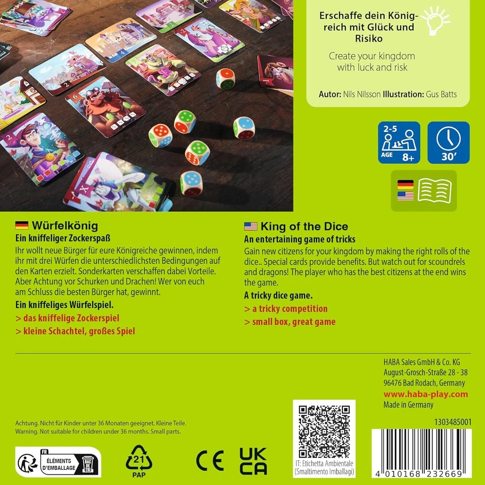 Würfelkönig, kniffeliges Zockerspiel für 2-5 Spieler ab 8 Jahren - Bild 4 von 4