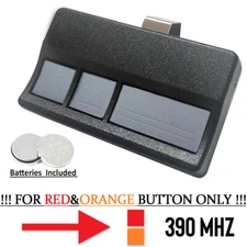 Fit for Chamberlain LiftMaster Garage Door Opener Remote Red/Orange Learn Button
