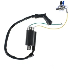 Ignition Spark Coil Set With Plug Caps For Honda CB360 CB350 CL350 SL350