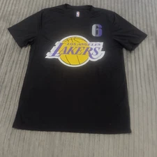 Los Angeles Lakers Lebron James T- Shirt Mens M Black UNK Performance James #6