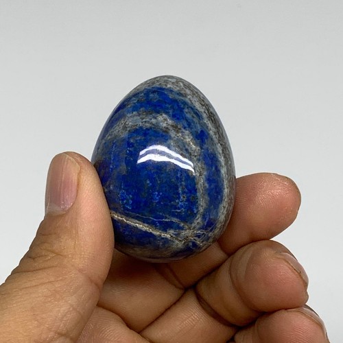156.7g, 1.5"-1.6", 2pcs, Natural Lapis Lazuli Egg Polished @Afghanistan, B30401 - Picture 14 of 15