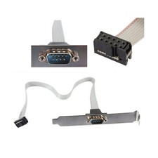 RS232 Serial D-Sub DB9 9Pin Male to IDC 10Pin Female Ribbon Cable Cord Adapter