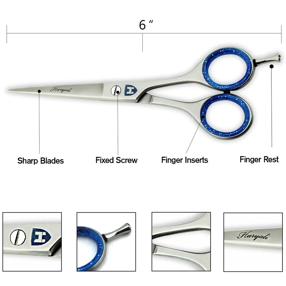 Friseurschere 6 Zoll Schneideschere Profi Friseurschere für Männer und Frauen - Bild 3 von 4