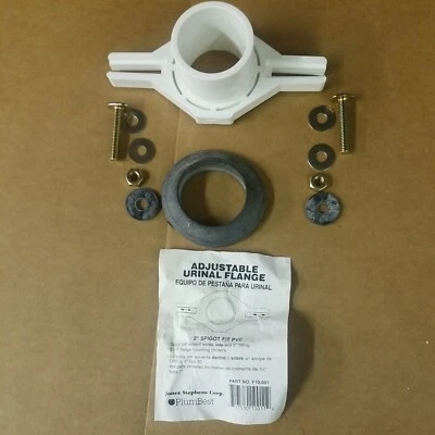 Jones Stephens Adjustable Urinal Flange Kit w/ Spigot Outlet F10-001