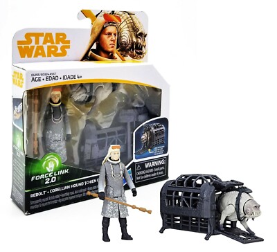 DISNEY HASBRO Star Wars Force Link 2.0 Rebolt & Corellian Hound Figure Play Set