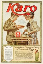 Christmas Candy Karo Syrup - 1919 Leyendecker Art - Vintage Ad Image