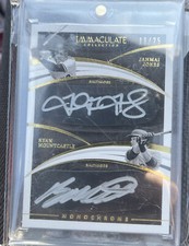Jahmai Jones Ryan Mountcastle Panini Immaculate Dual Eye Black Auto 11/25 2021